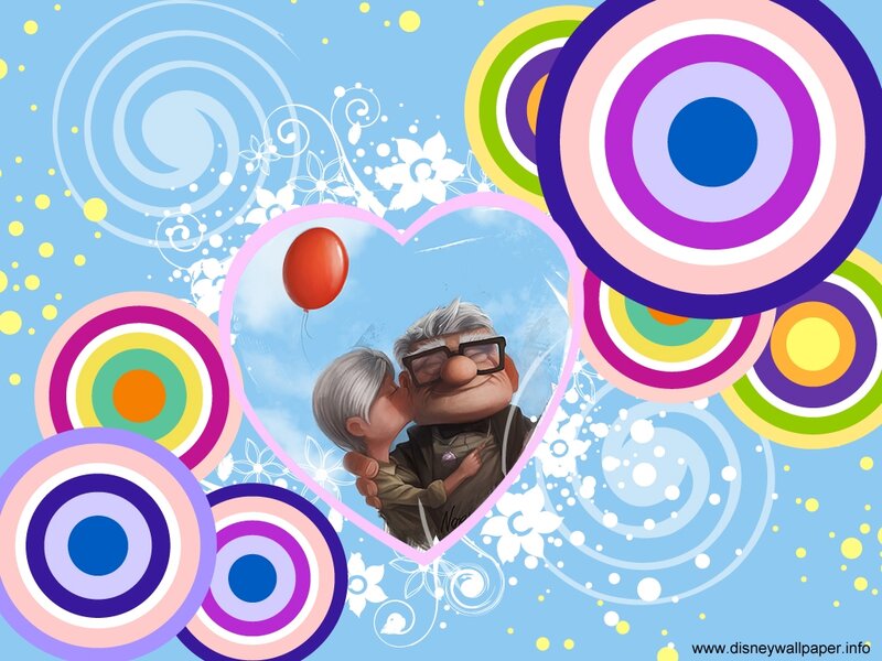 Elderly Couple Kissing — Blue