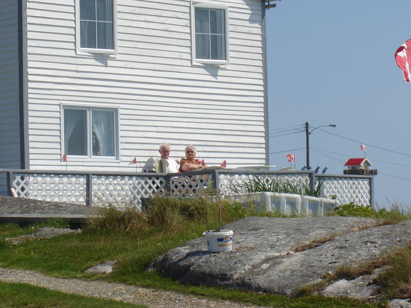Elderly Couple on Porch