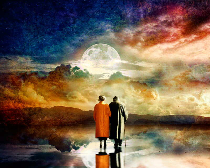 Elderly Couple Standing