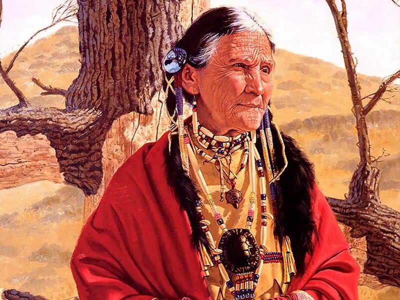 Elderly Indigenous Woman