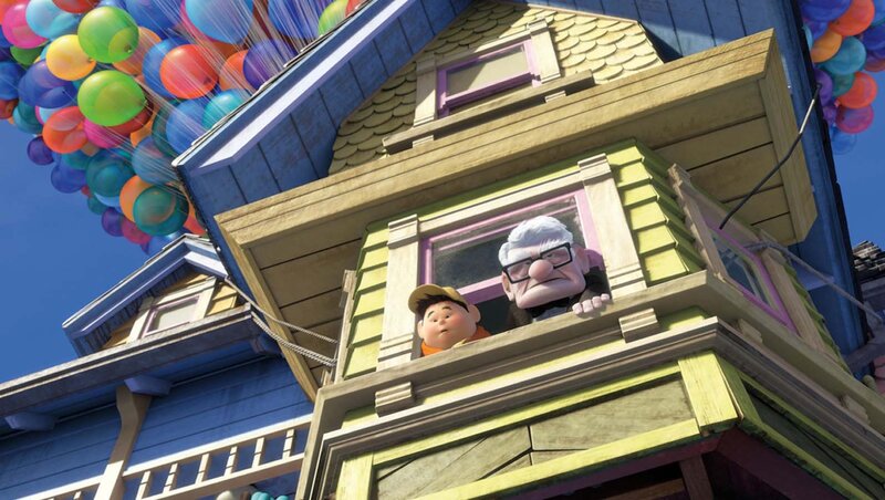 Elderly Man and Boy in House