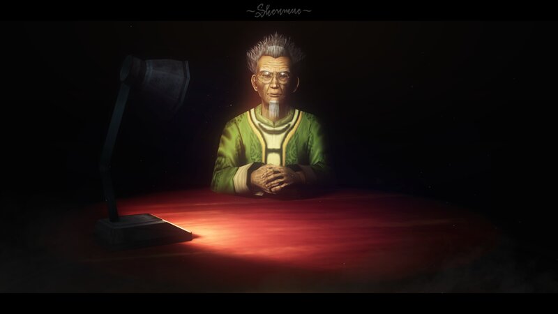 Elderly Man at Table