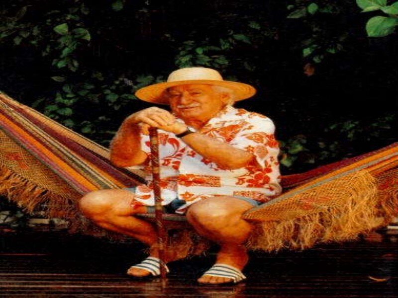 Elderly Man in Hammock