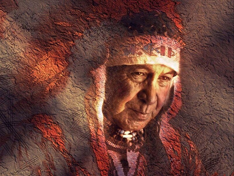 Elderly Man in Headdress