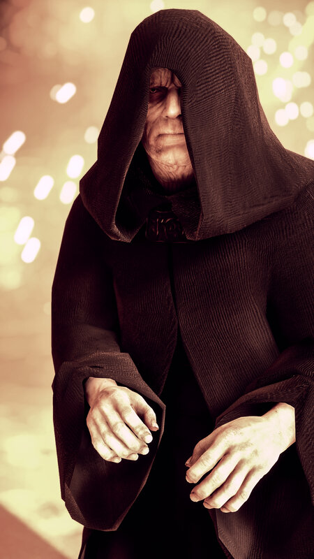 Elderly Man in Hooded Robe