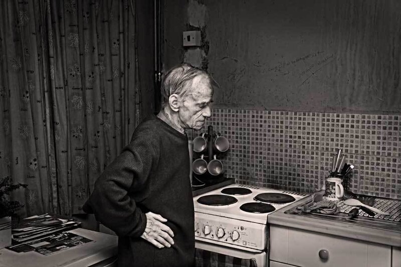 Elderly Man in Kitchen