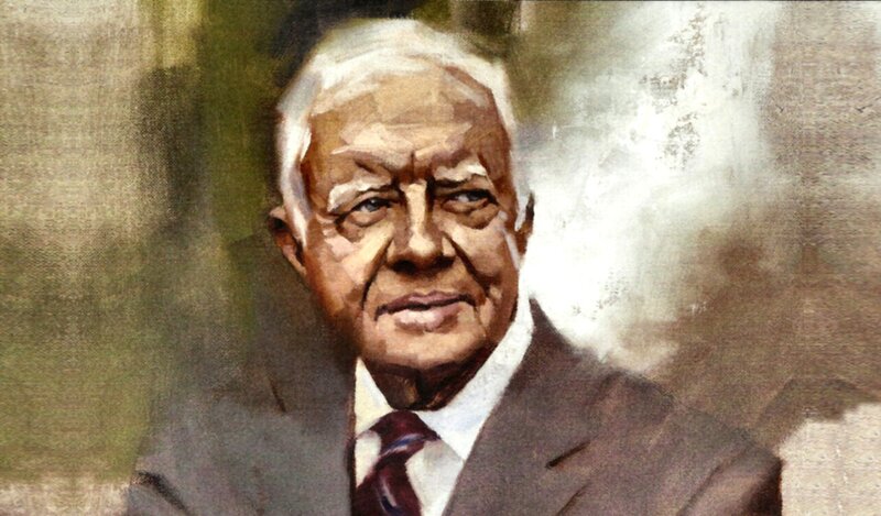 Elderly Man in Suit — Brown