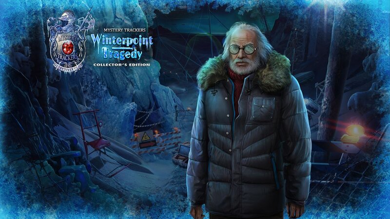 Elderly Man in Winter Coat — Blue