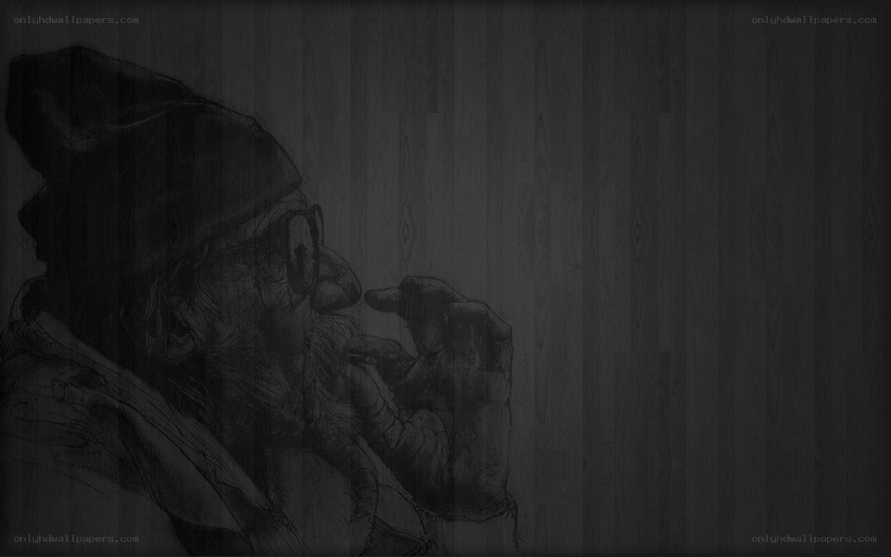 elderly man sketch