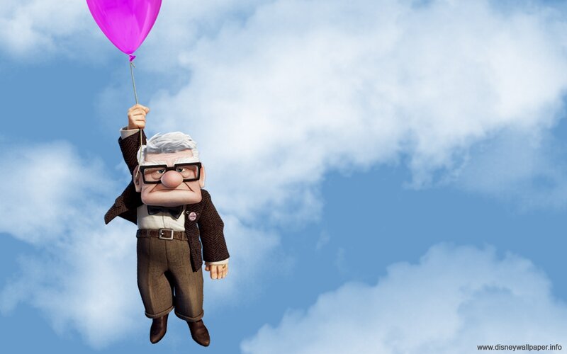 Elderly Man with Balloon