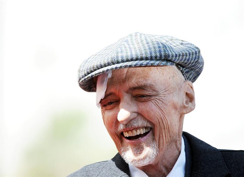 Elderly Man with Bandage