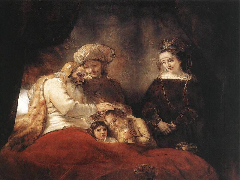Elderly Man with Family