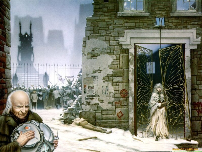 Elderly Man with Robot