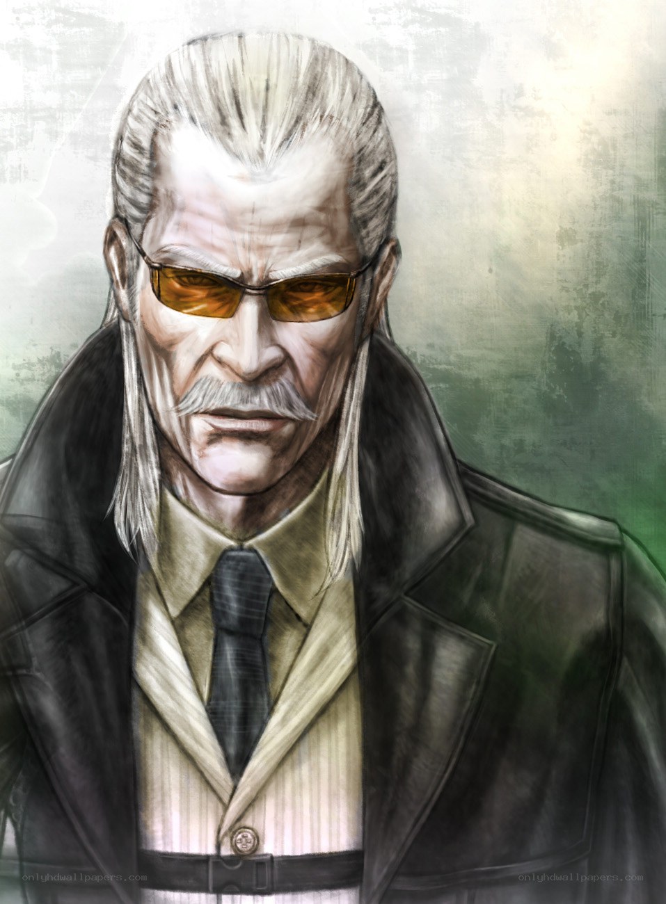 elderly man with sunglasses