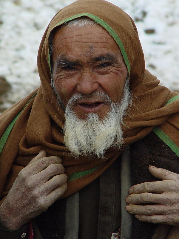 elderly man with white beard