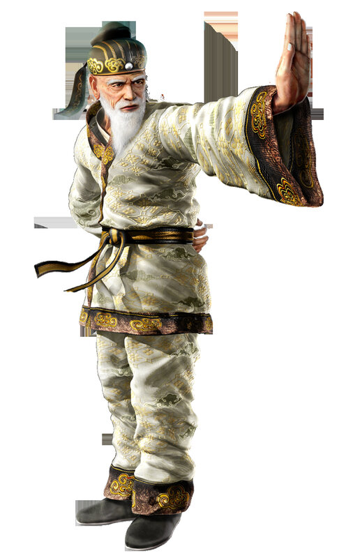 elderly martial artist character