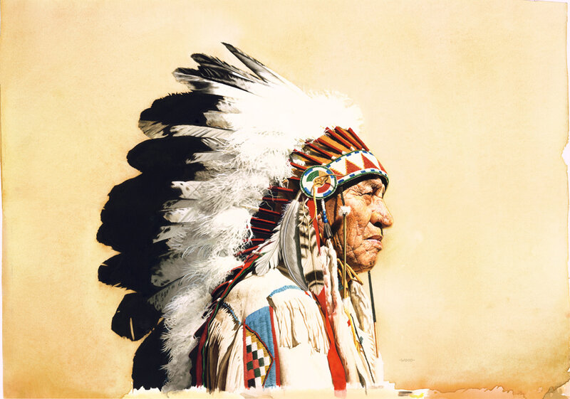 Elderly Native American Chief