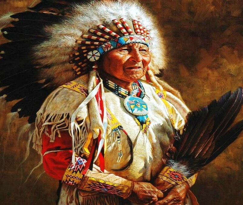 Elderly Native American Man