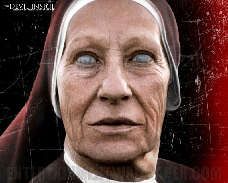 Elderly Nun with Blue Eyes