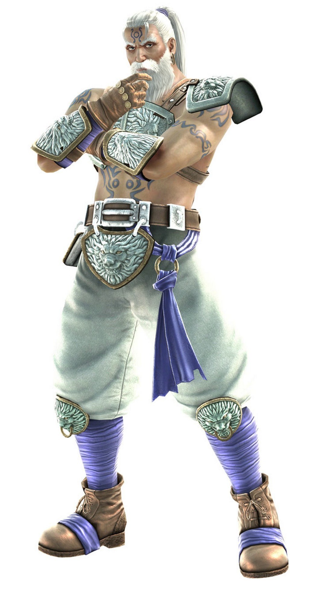 elderly warrior character