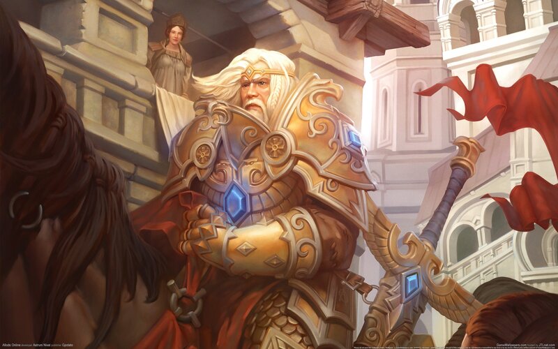Elderly Warrior in Armor