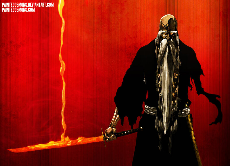 Elderly Warrior with Sword