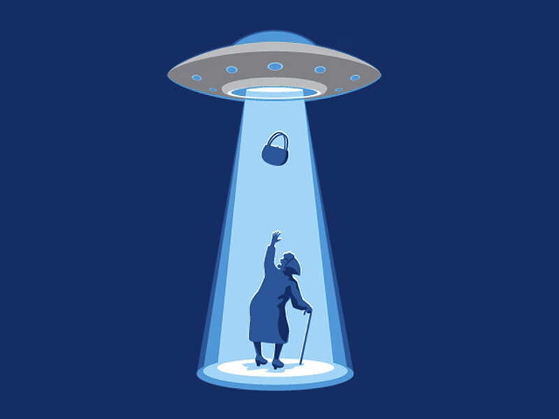 elderly woman abducted by UFO