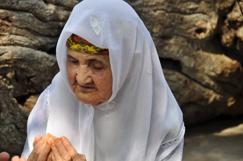 Elderly Woman Praying