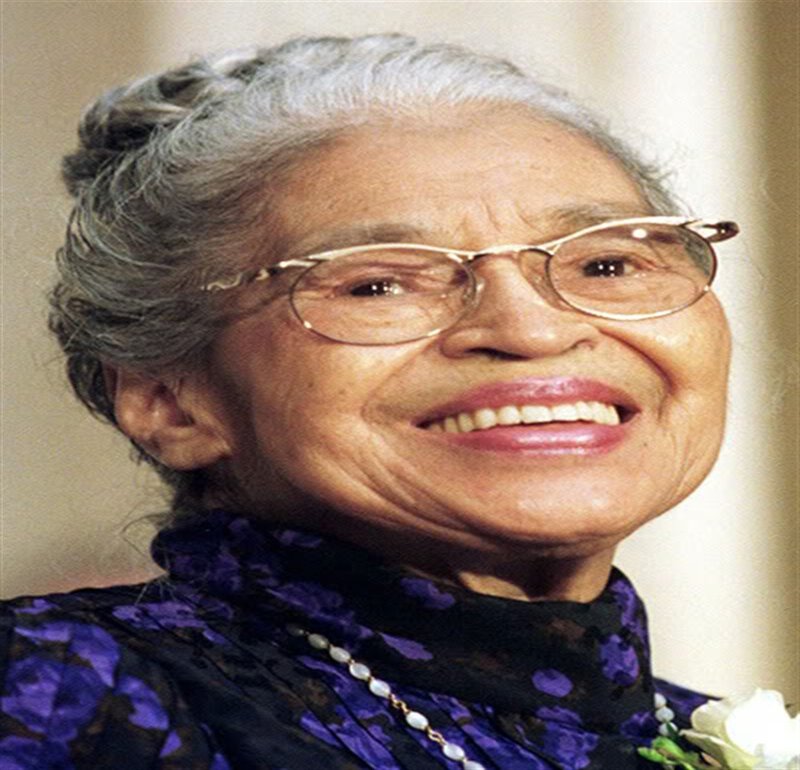 Elderly Woman Smiling — Purple