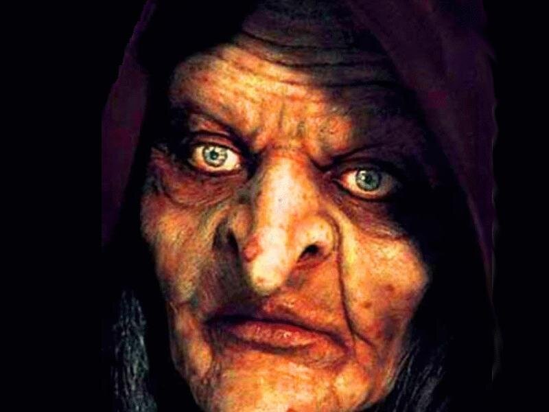 Elderly Woman with Hood