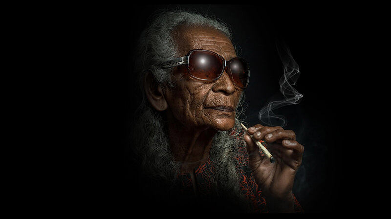 Elderly Woman with Sunglasses