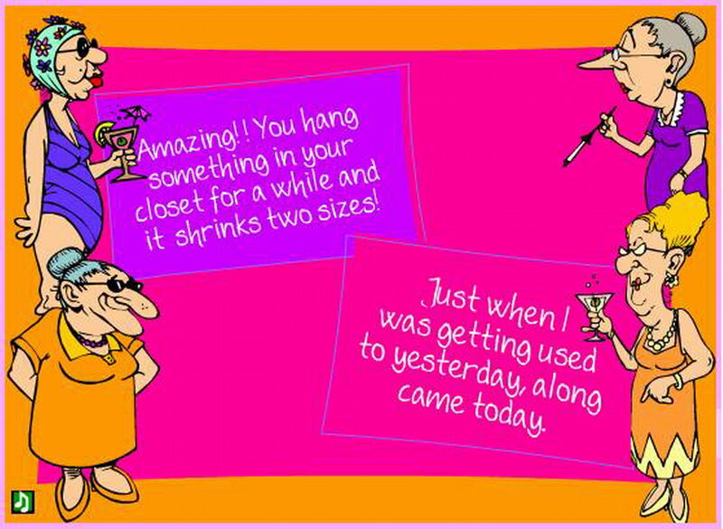 Elderly Women Cartoon