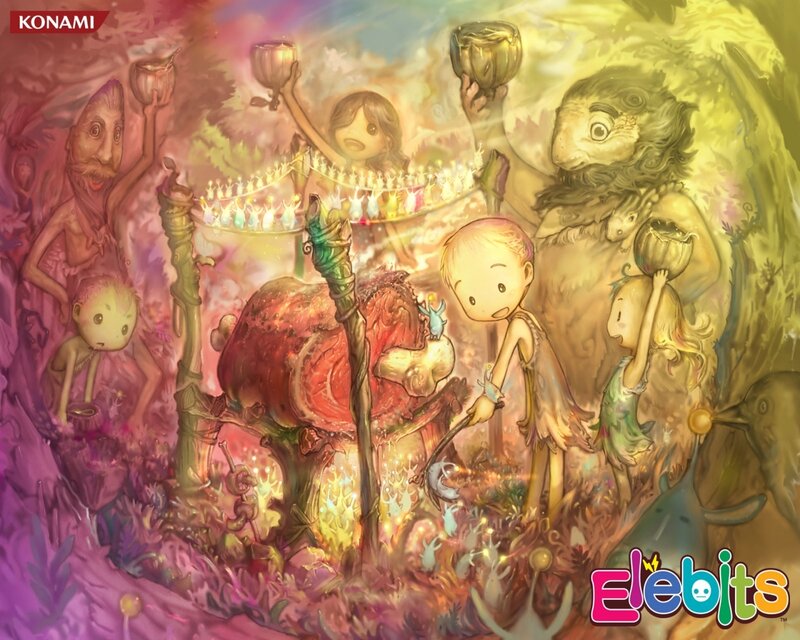 Elebits game art illustration