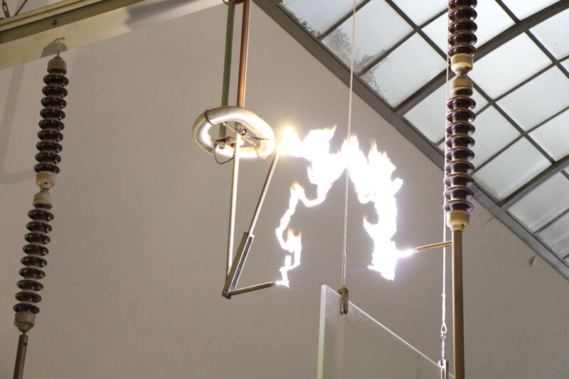 Electric Arc Between Electrodes
