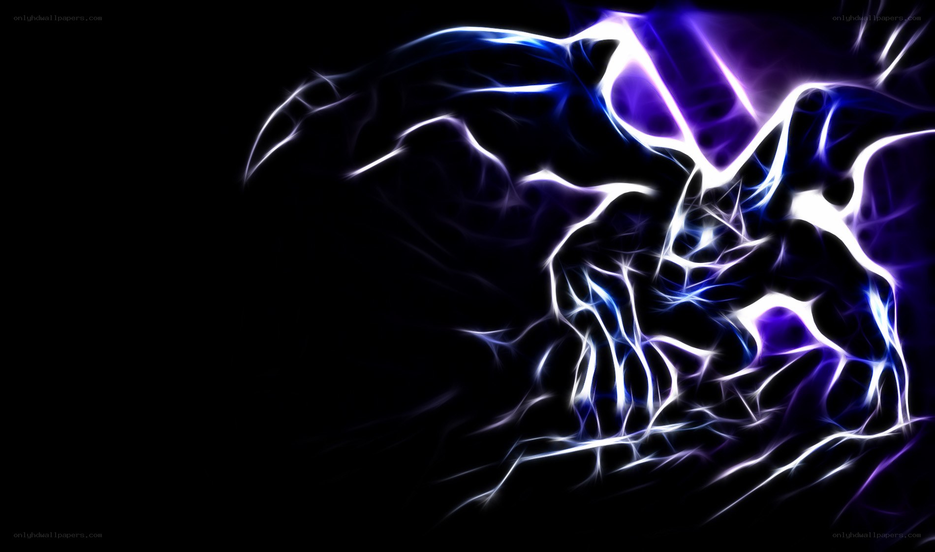 electric blue energy abstract