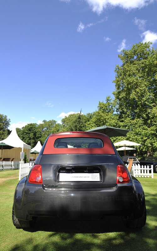 electric car at outdoor event