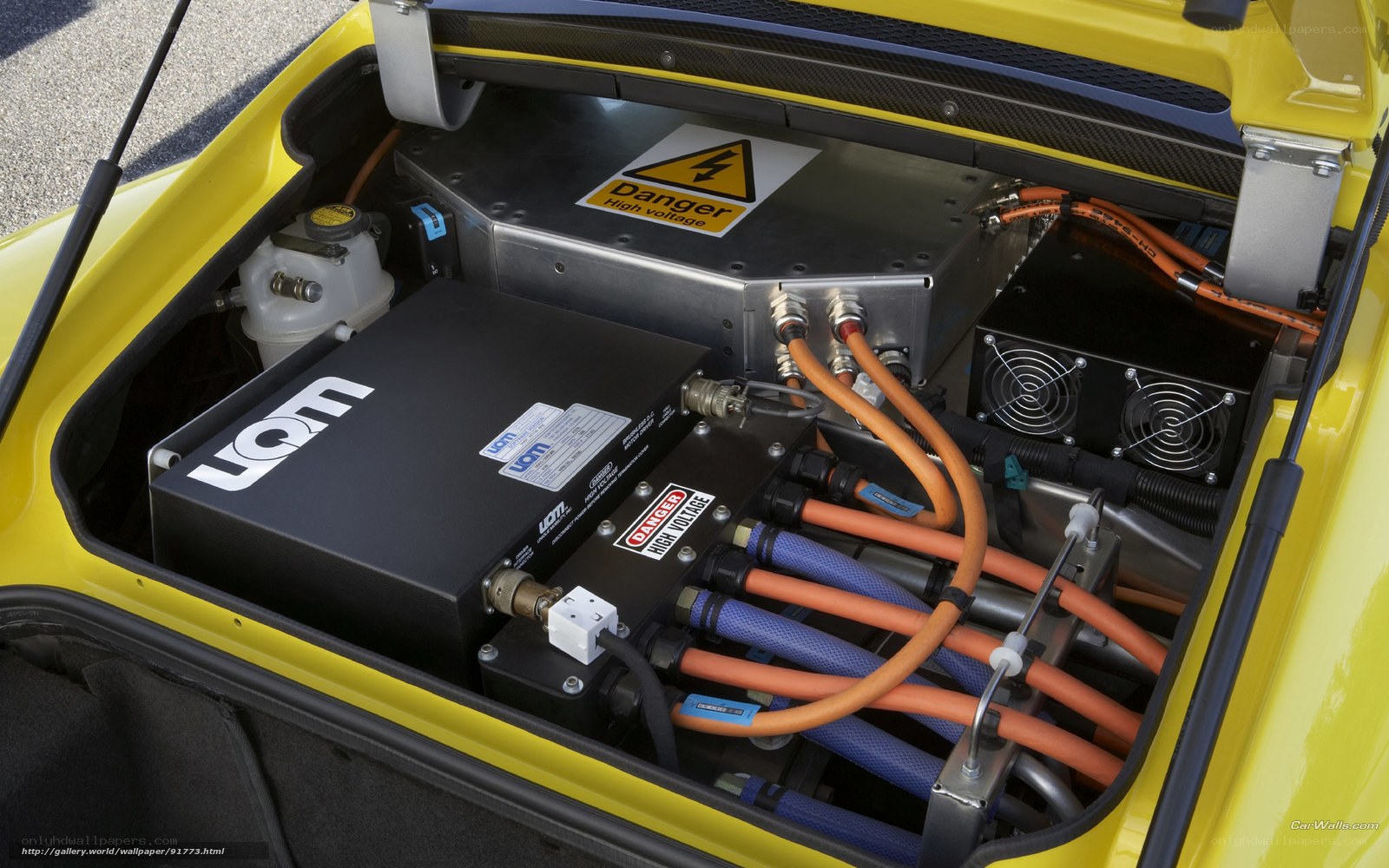 electric car battery compartment