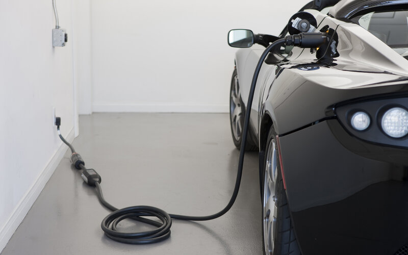 Electric Car Charging — Black