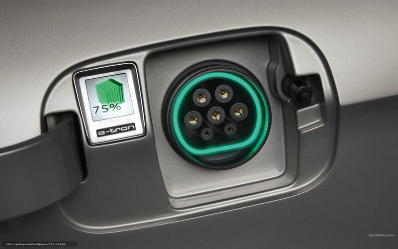 Electric Car Charging Port — Gray