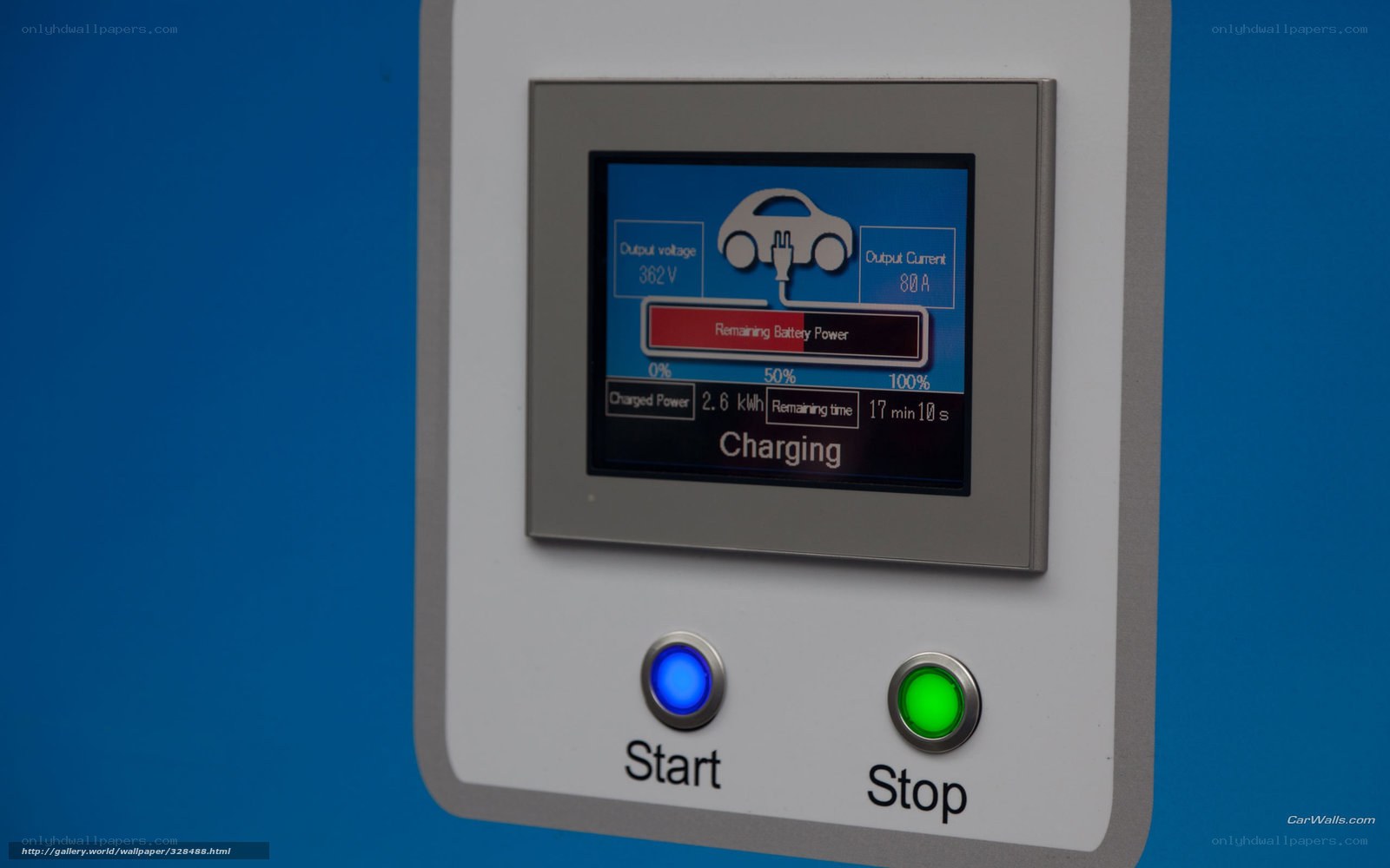 Electric car charging station