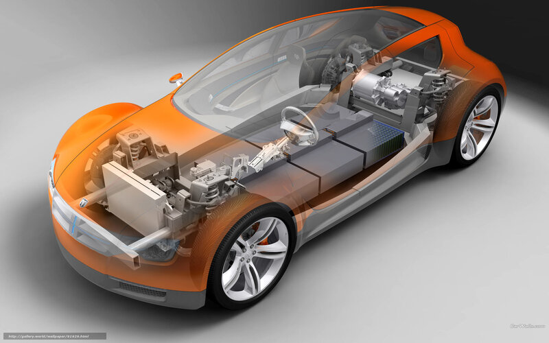 electric car internal components