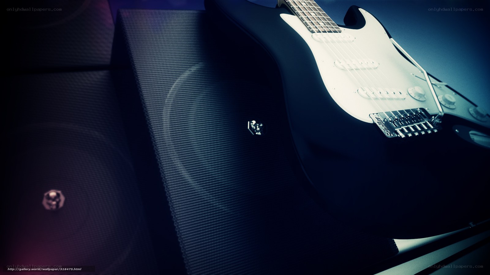 electric guitar and amplifier