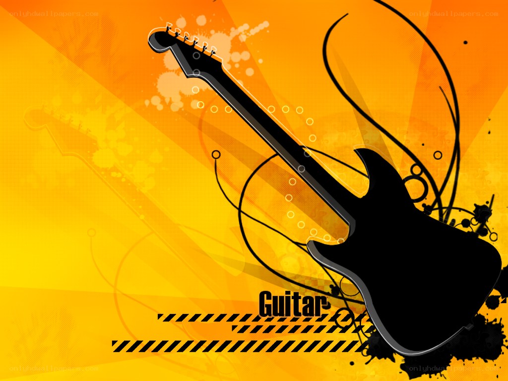 Electric guitar art background