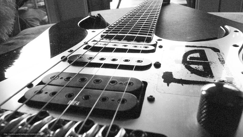 Electric Guitar Body — Black, Dramatic, Photograph, Strings
