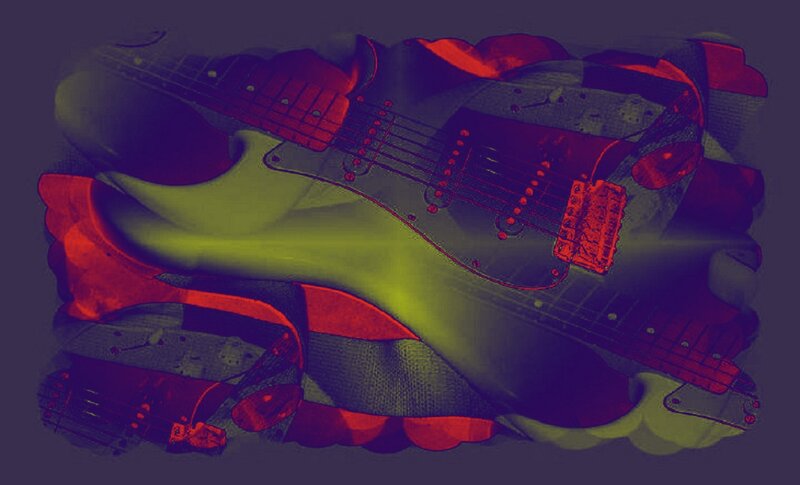 Electric Guitar Collage