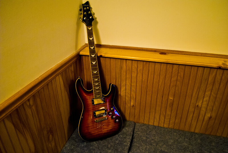 Electric Guitar in Corner