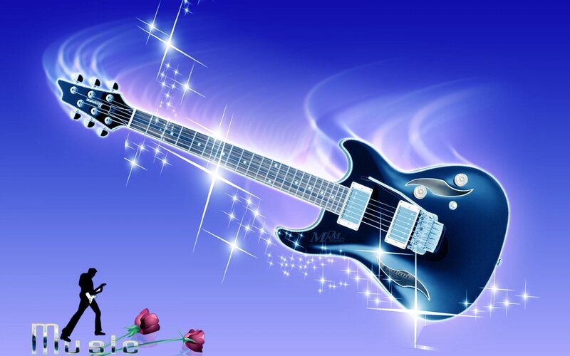 Electric Guitar in Motion
