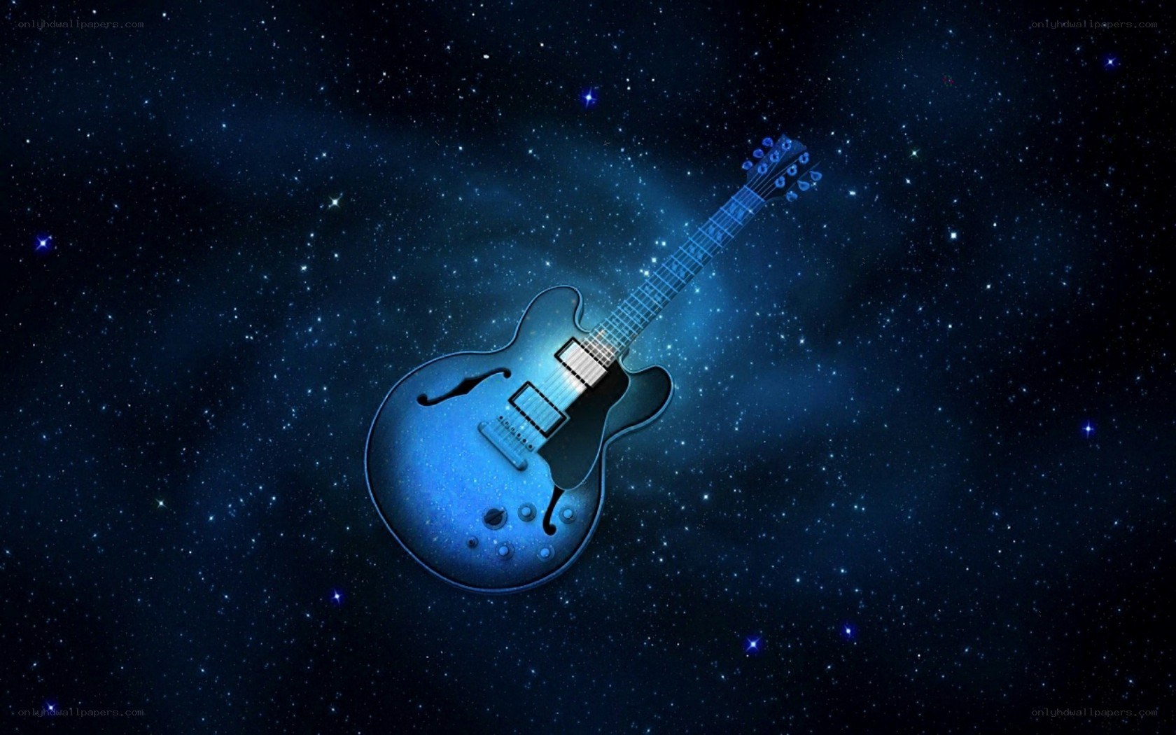 Electric guitar in space