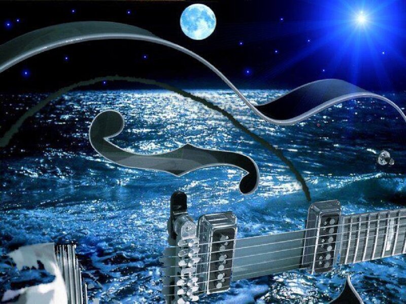 Electric Guitar in Water