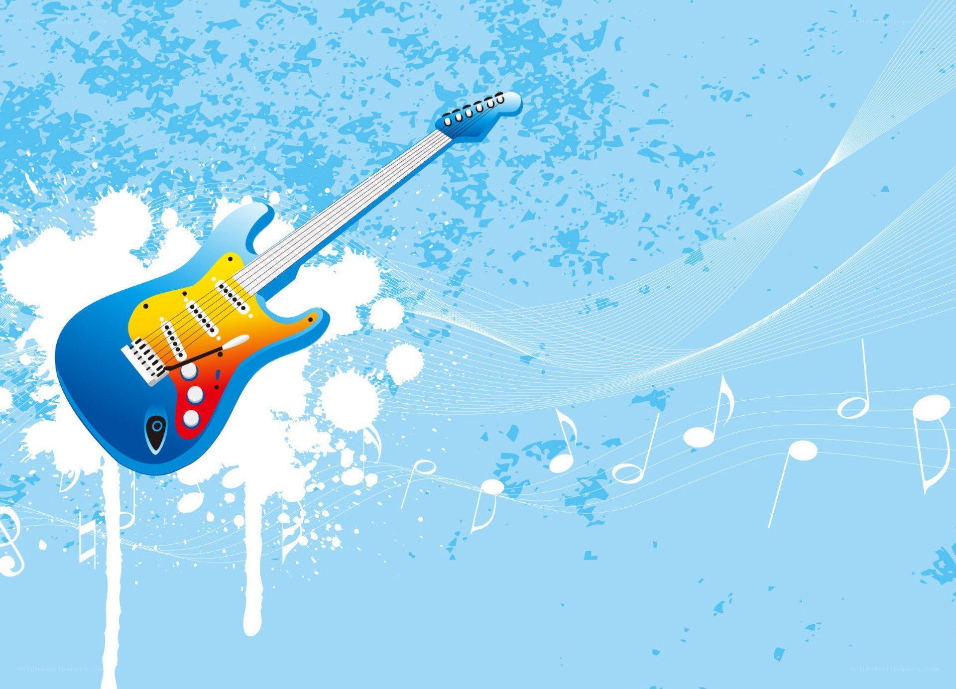 electric guitar music background